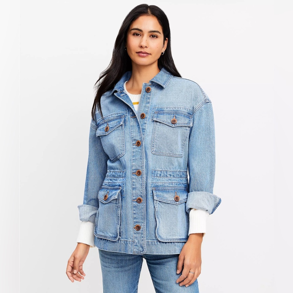 🆕 LOFT Denim Chore Jacket - M - *Runs Large*